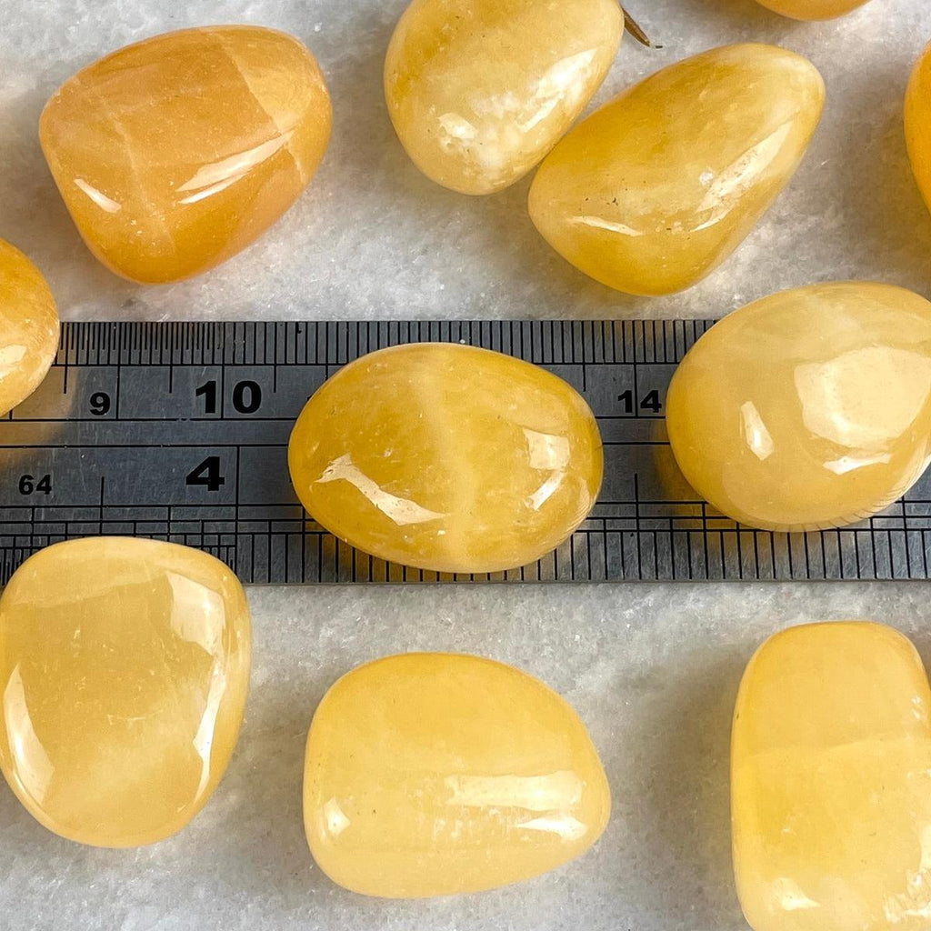 Orange Calcite Tumbled Stones