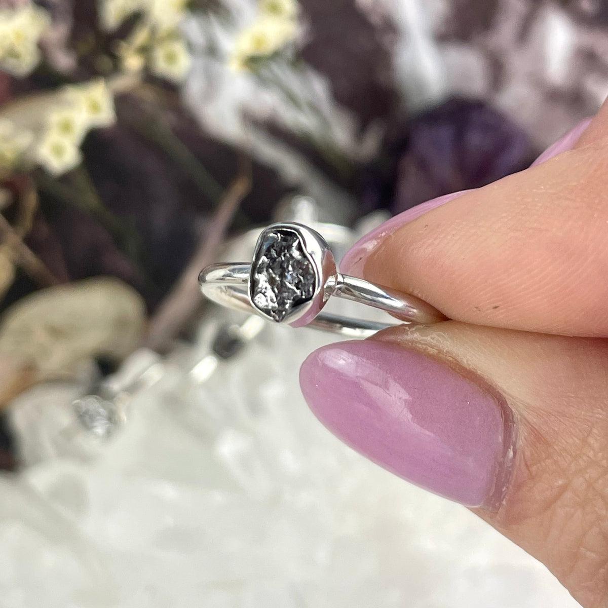 Metallic Crystal Ring