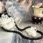 Black Crystal Evening Beads