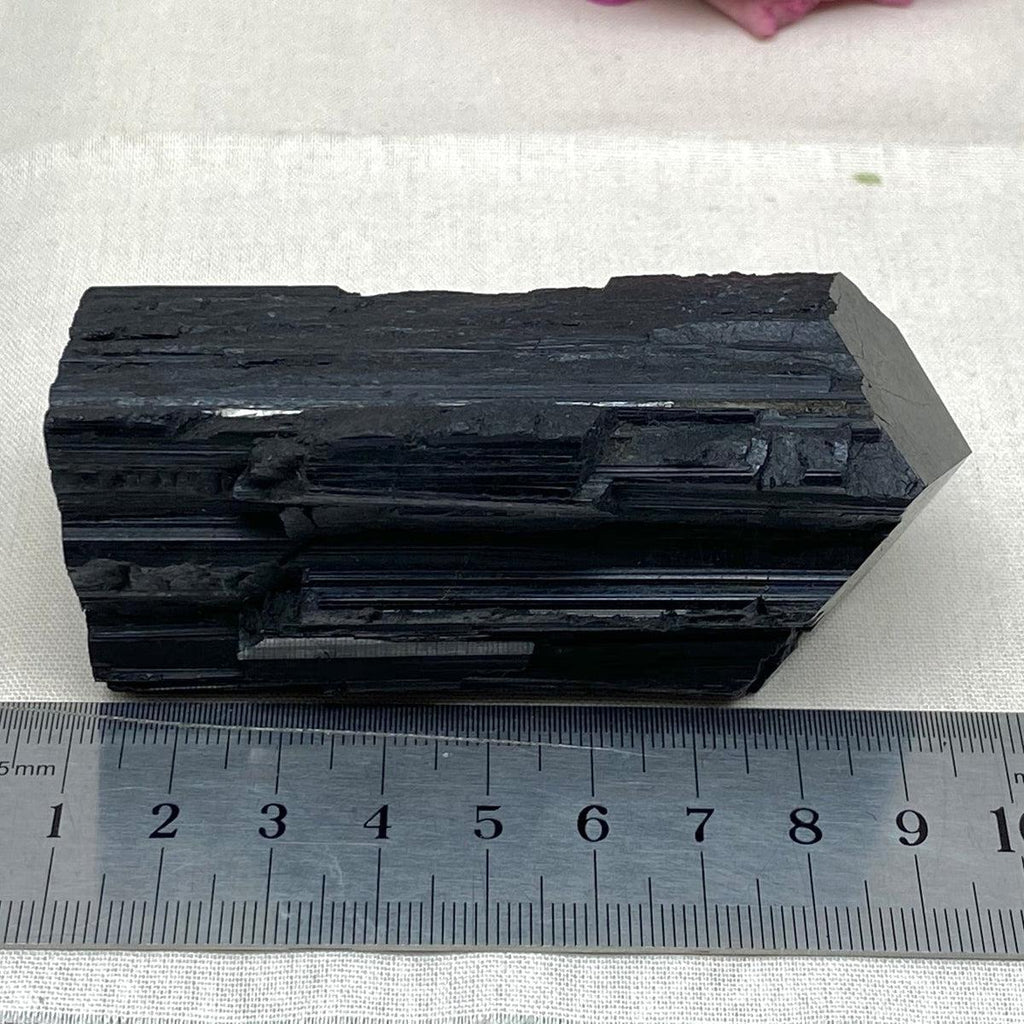 Black Tourmaline Large Raw & Polished Generator Crystal Points