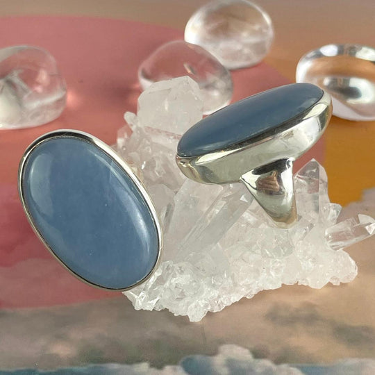 Angelite Oval Ring