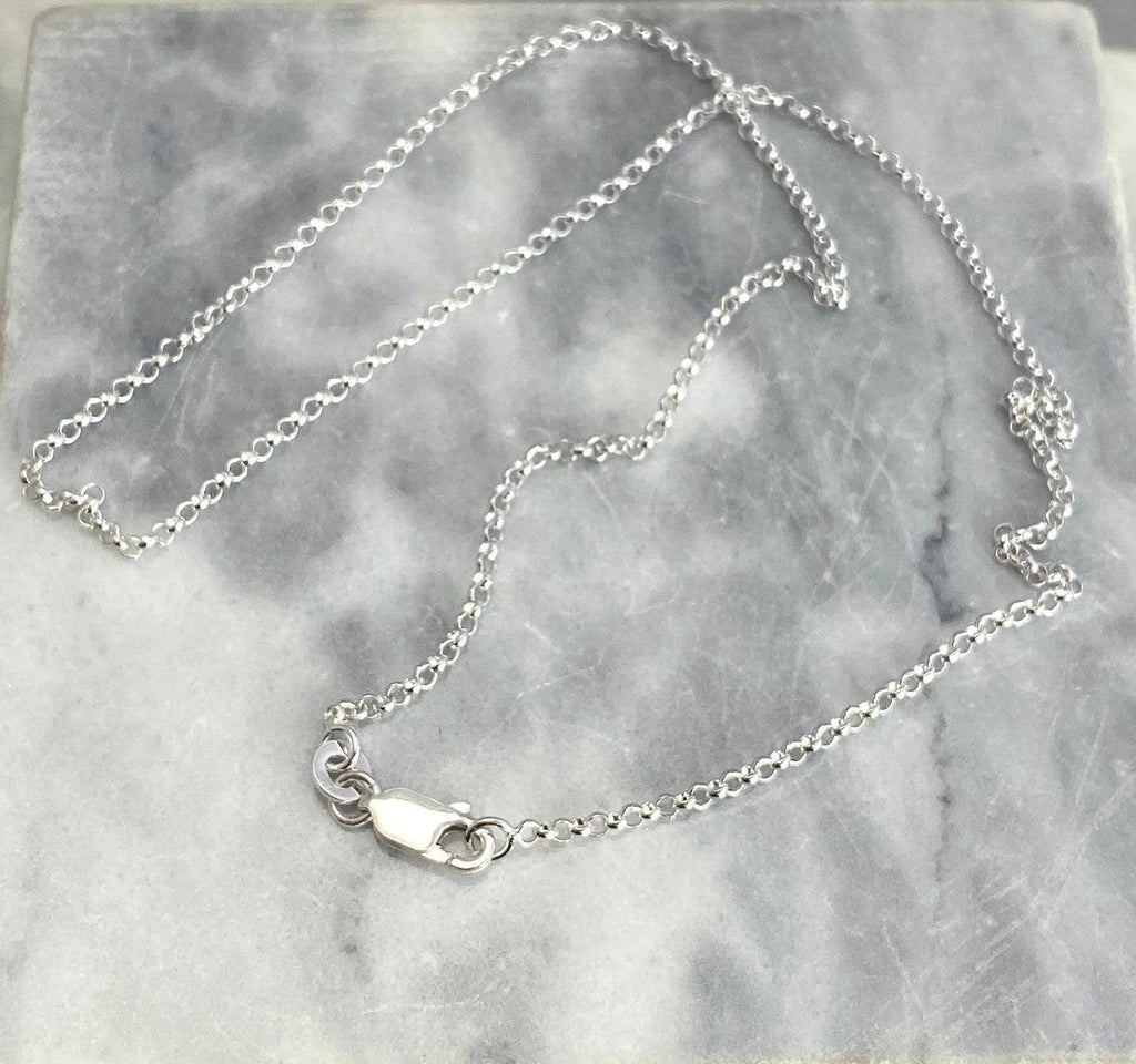 Fine Loop Silver Chain