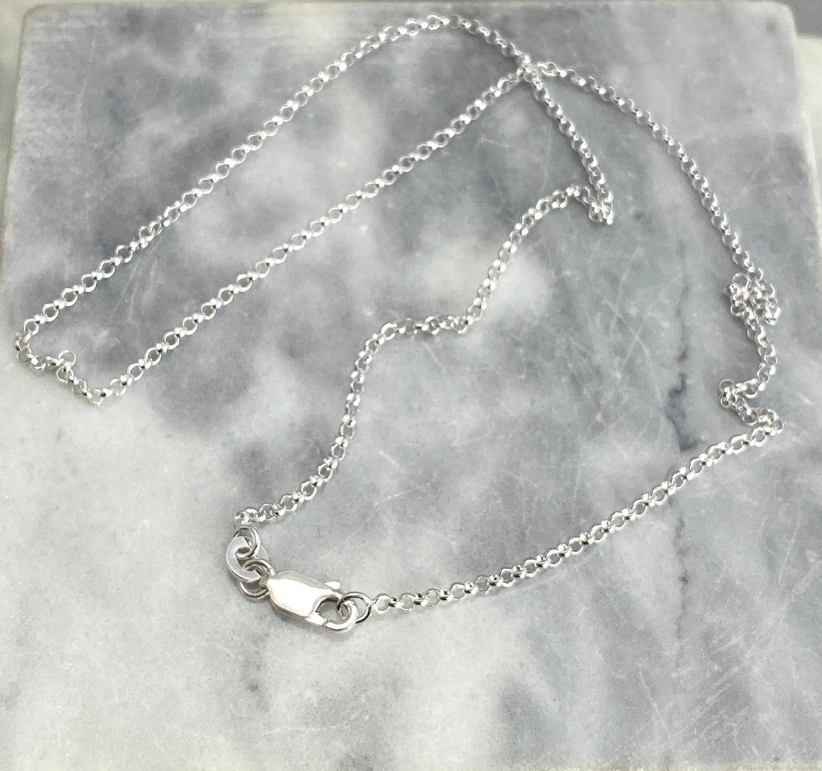 Fine Loop Silver Chain