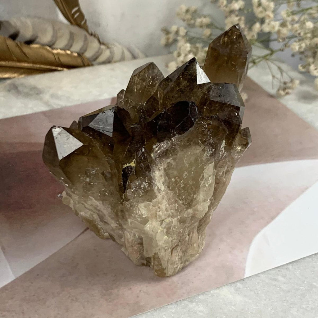 Smokey Quartz Crystal Cluster