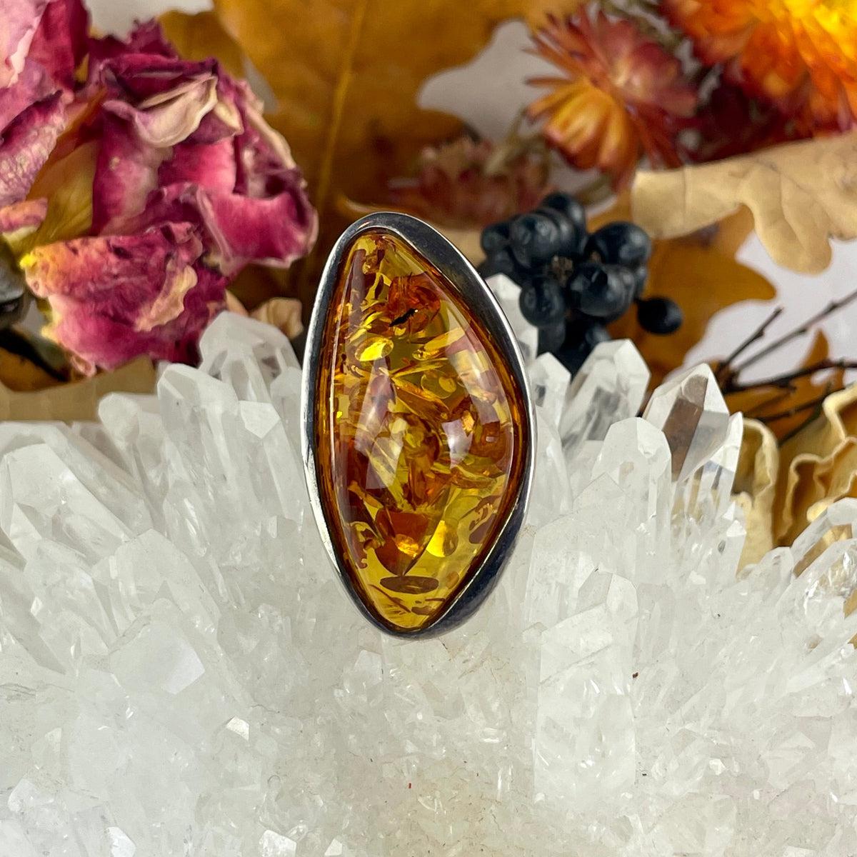 High Grade Amber Ring