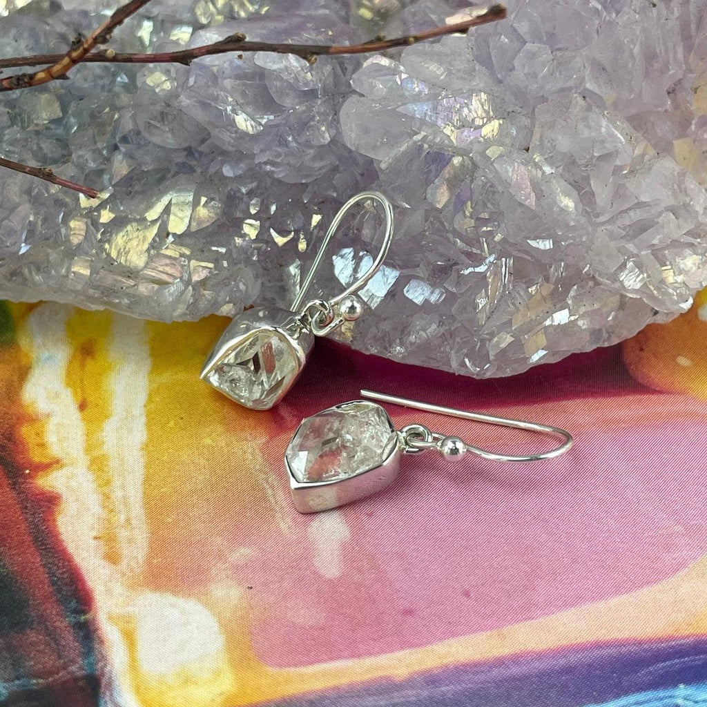 Clear Crystal Drop Earrings