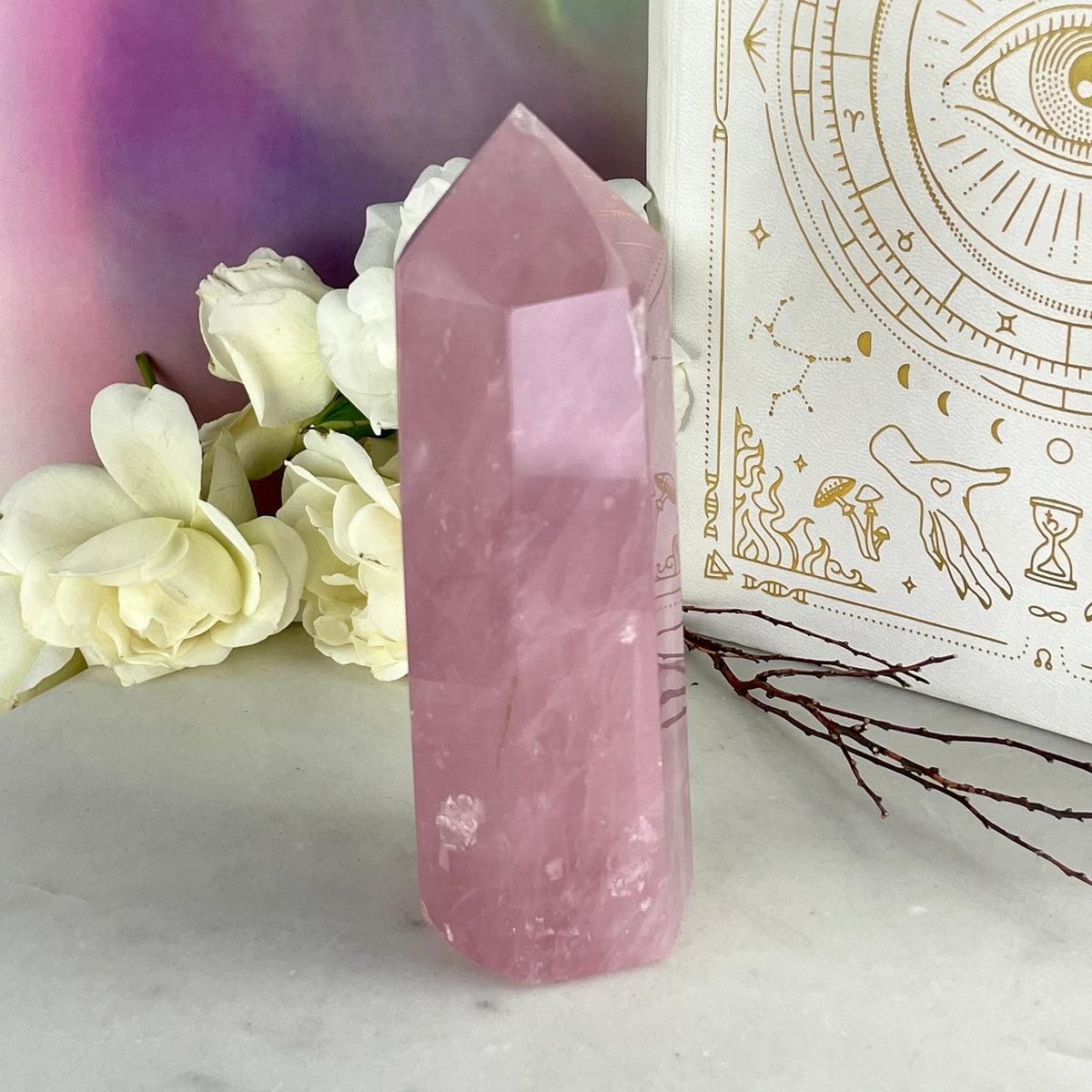Rose Quartz Carved Crystal