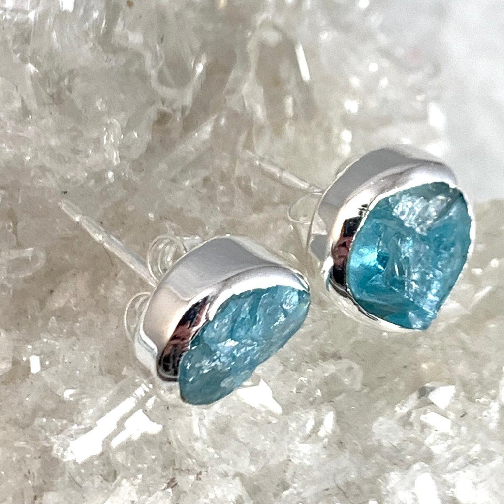 Apatite Silver Studs