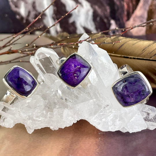 Sugilite Rectangle Ring