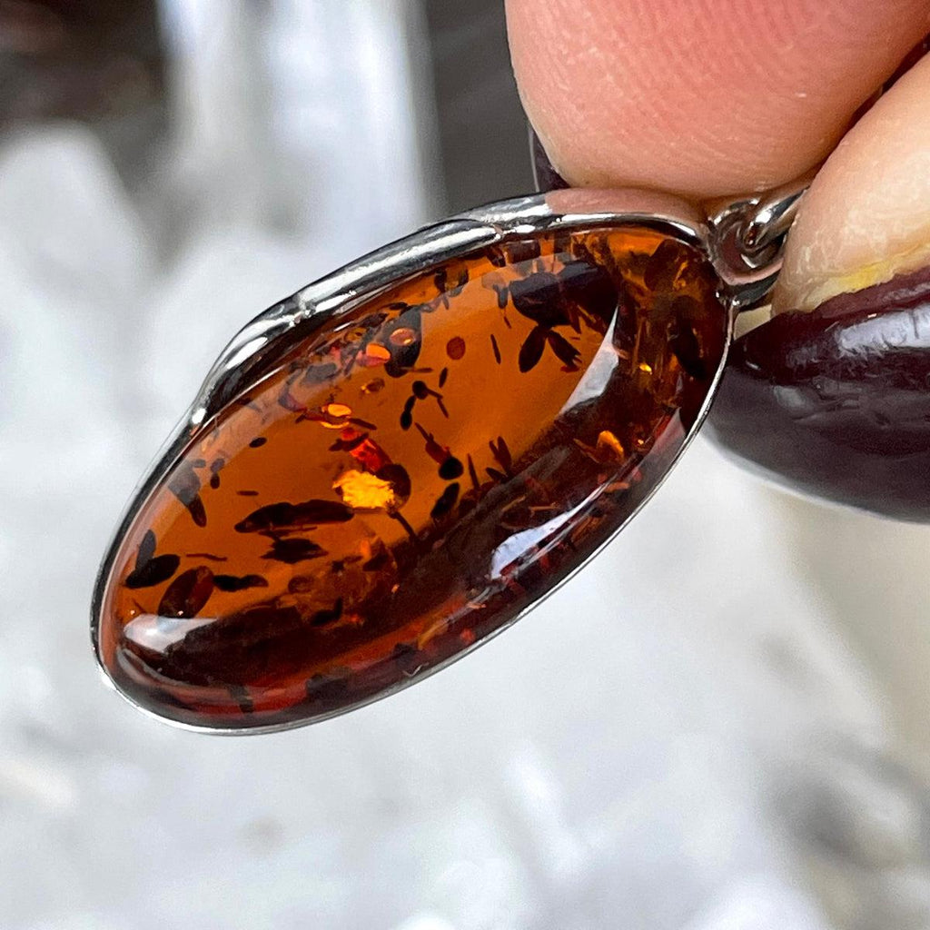 Orange Amber Pendant