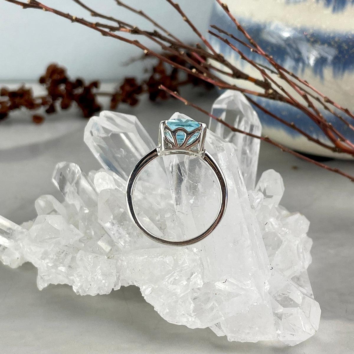 Sterling Silver Blue Topaz Ring