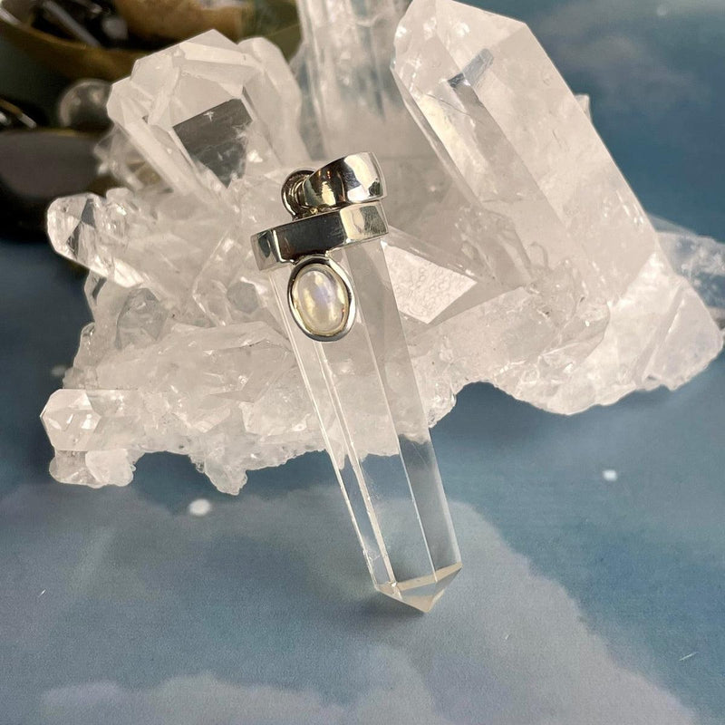 Two Stone Crystal Pendant