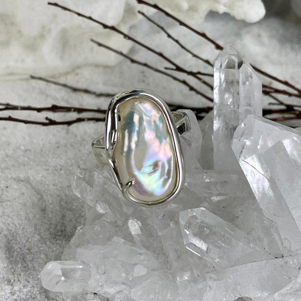 Pearl Silver Ring