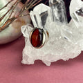 Cognac Amber Silver Pendant