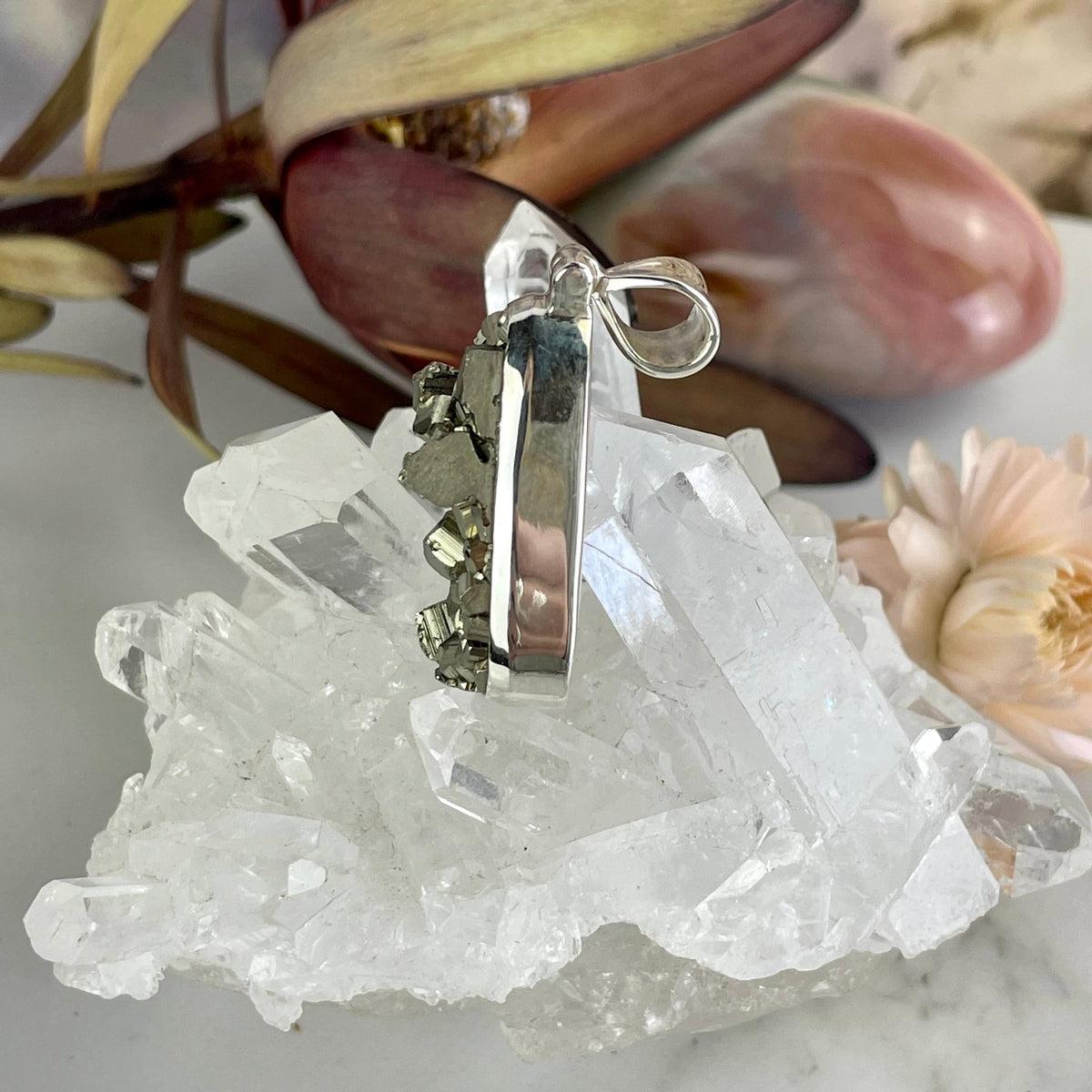 Sterling Silver Pyrite Pendant