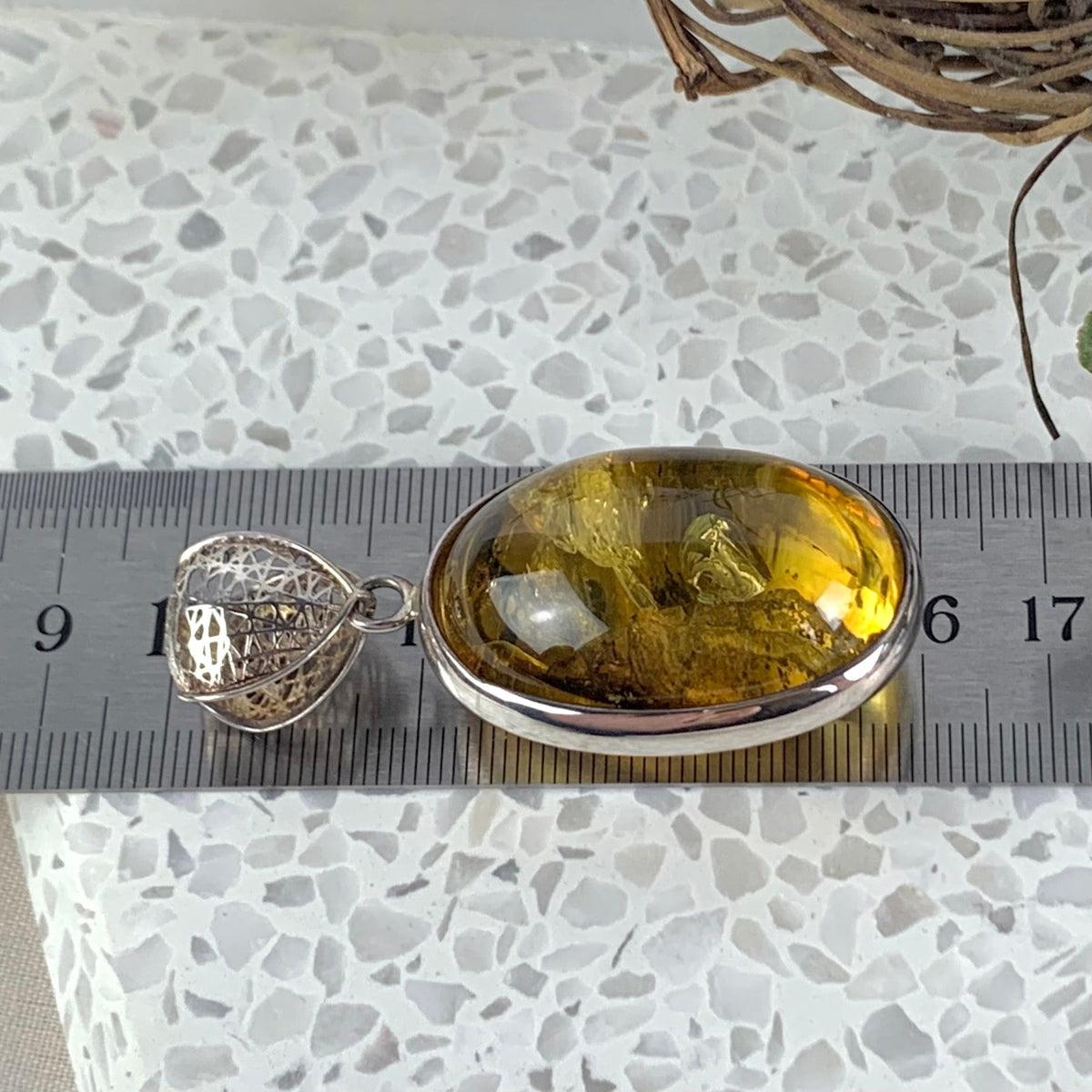 Yellow Amber Pendant