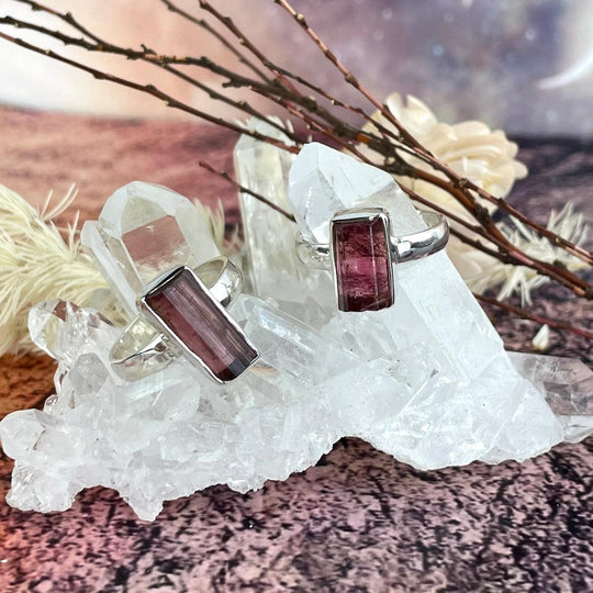 Pink Tourmaline Raw Ring