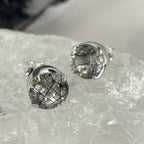 Tourmalted Quartz Crystal Studs