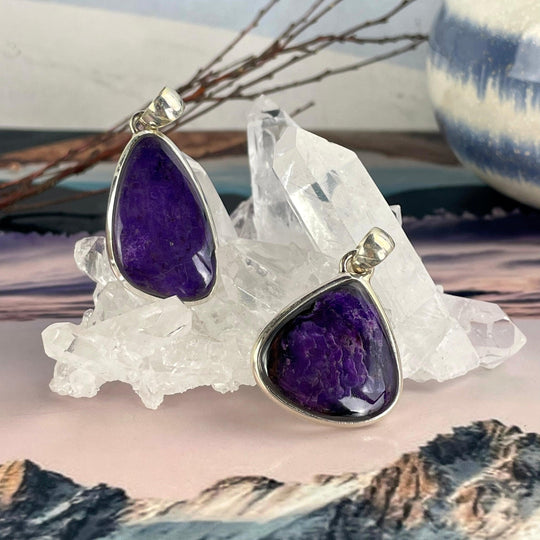 Sugilite Assorted Shape Pendants
