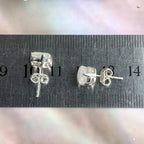 Sterling Silver Crystal Stud Earrings