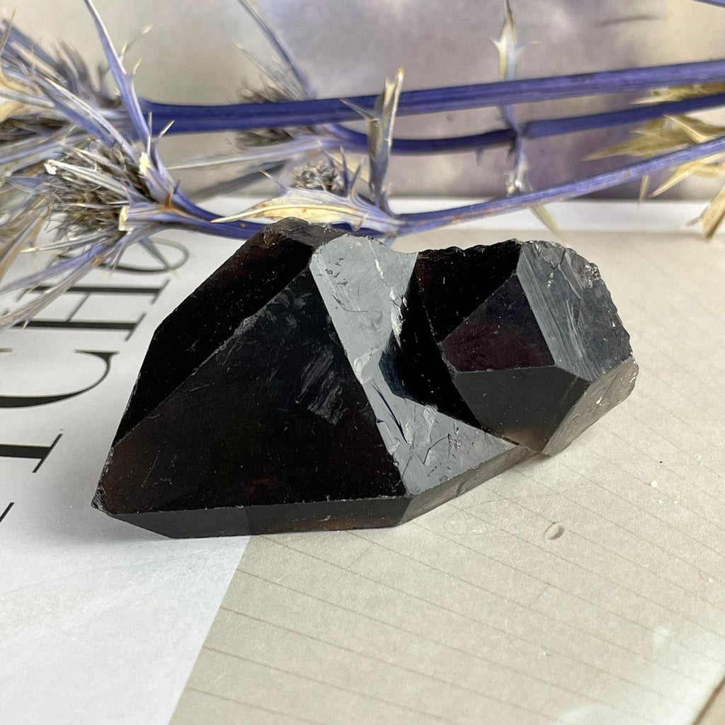 Dark Smoky Quartz Point