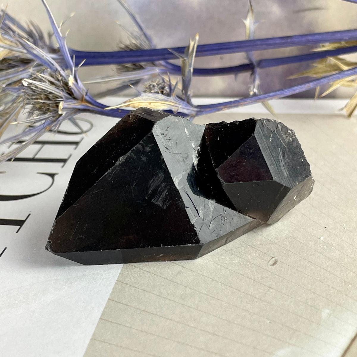 Dark Smoky Quartz Point