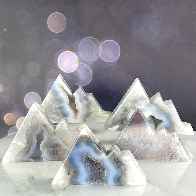 Agate Crystal Sculptures