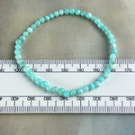 Aqua Coloured Crystal Bead Bracelet