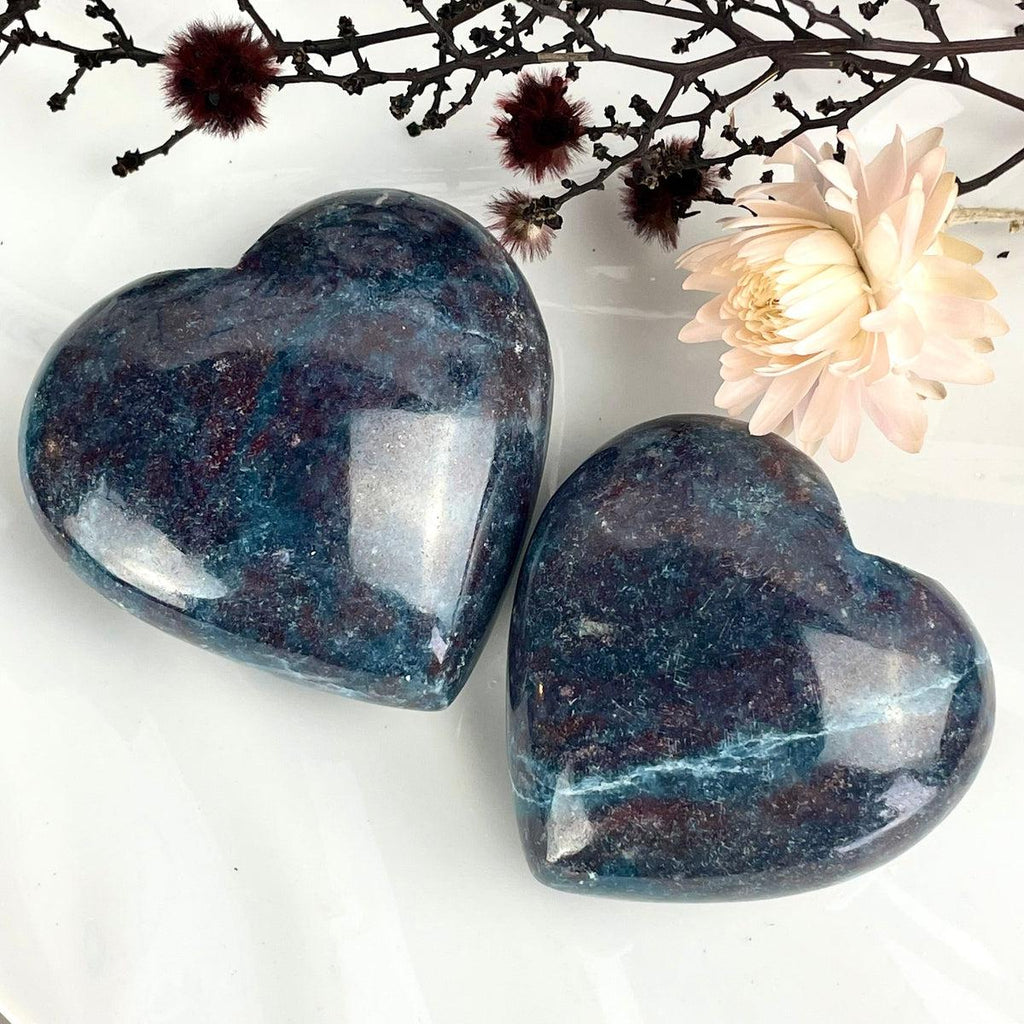 Kyanite And Ruby Crystal Heart
