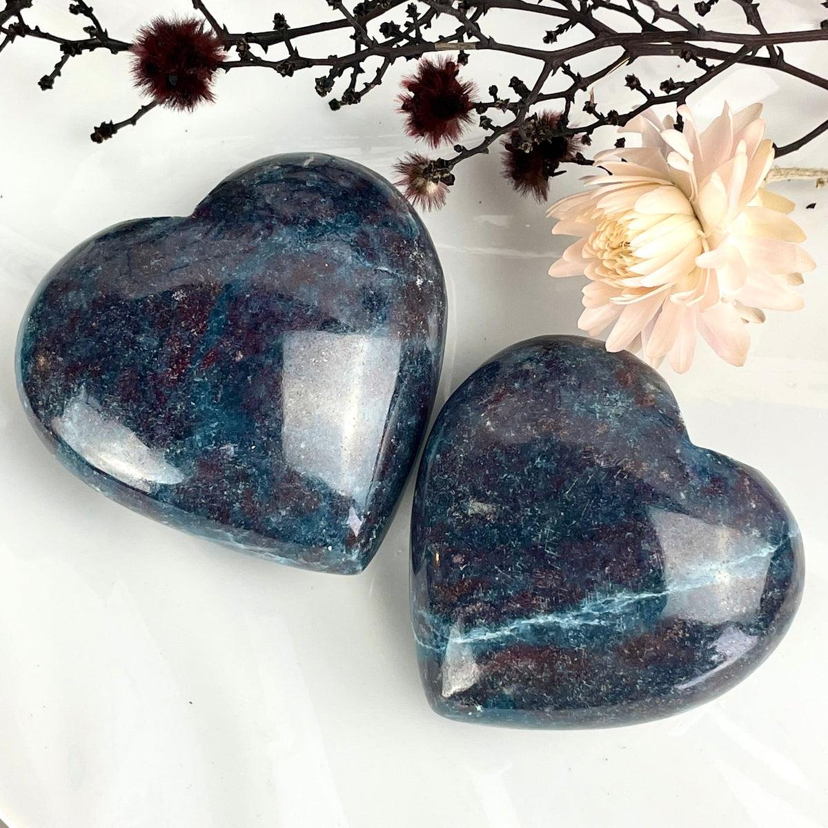 Kyanite And Ruby Crystal Heart