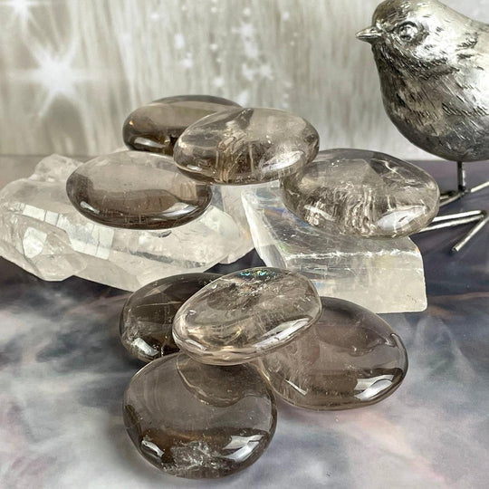 Smokey Quartz Palm Stone