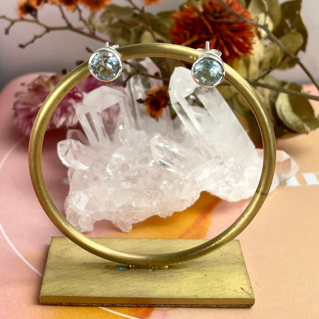 Pale Blue Crystal Studs