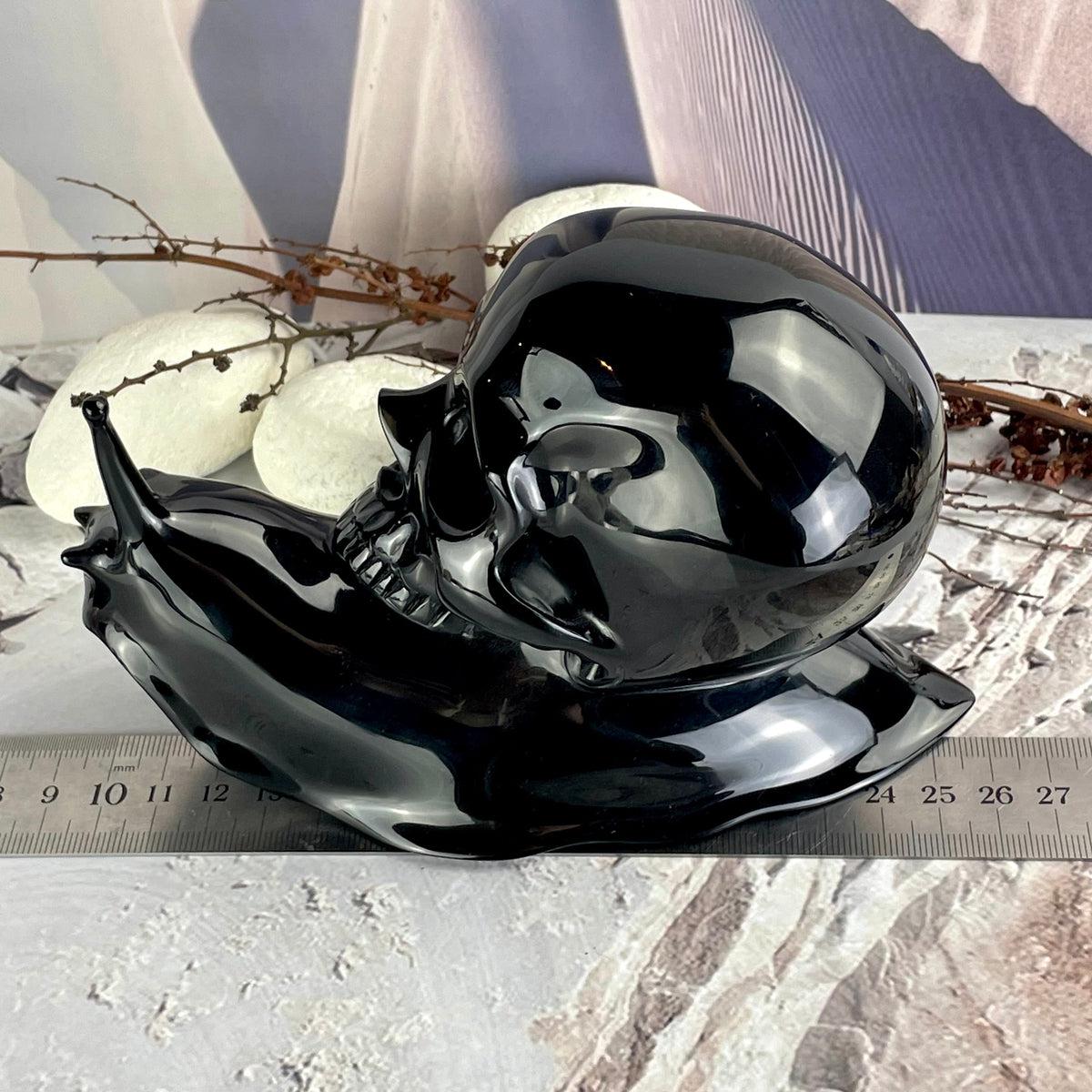 Black Crystal Sculpture