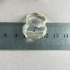 Tibetan Quartz Raw Double Terminated Point Ring