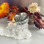 Ornate Crystal Worry Ring