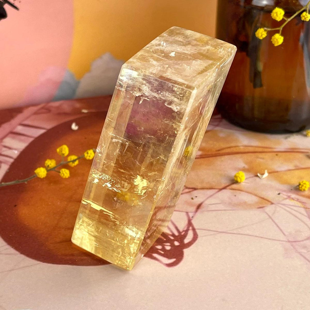 Golden Calcite Crystal Blocks