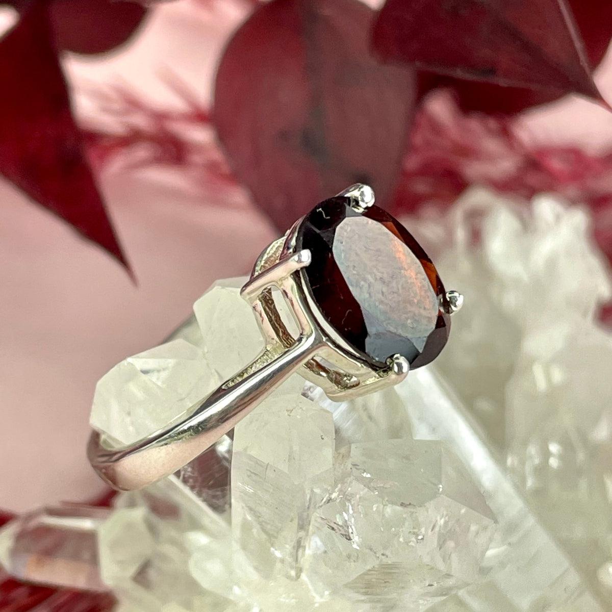 Small Ring Band Crystal Ring