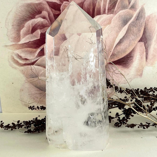 Clear Quartz High Grade Crystal Point 21cm