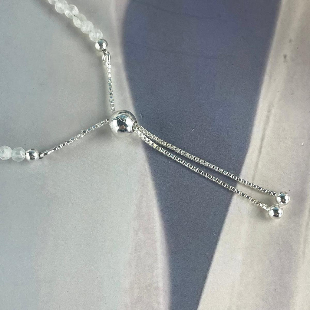 Rainbow Moonstone Bead Bracelet