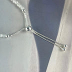 Rainbow Moonstone Bead Bracelet