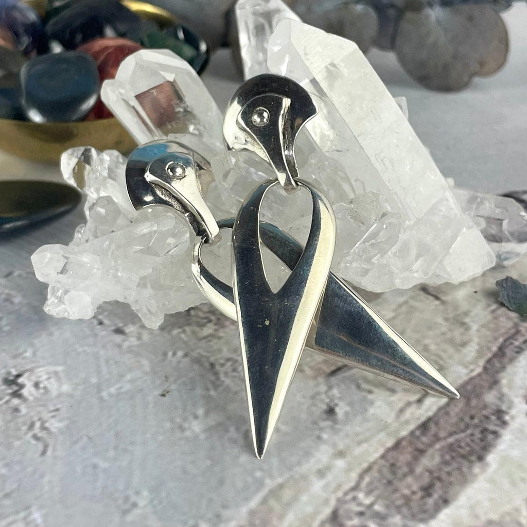 Modern Sterling Silver Earrings