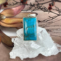 Blue Turquoise Rectangle Pendant