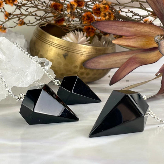 Black Obsidian Pendulum