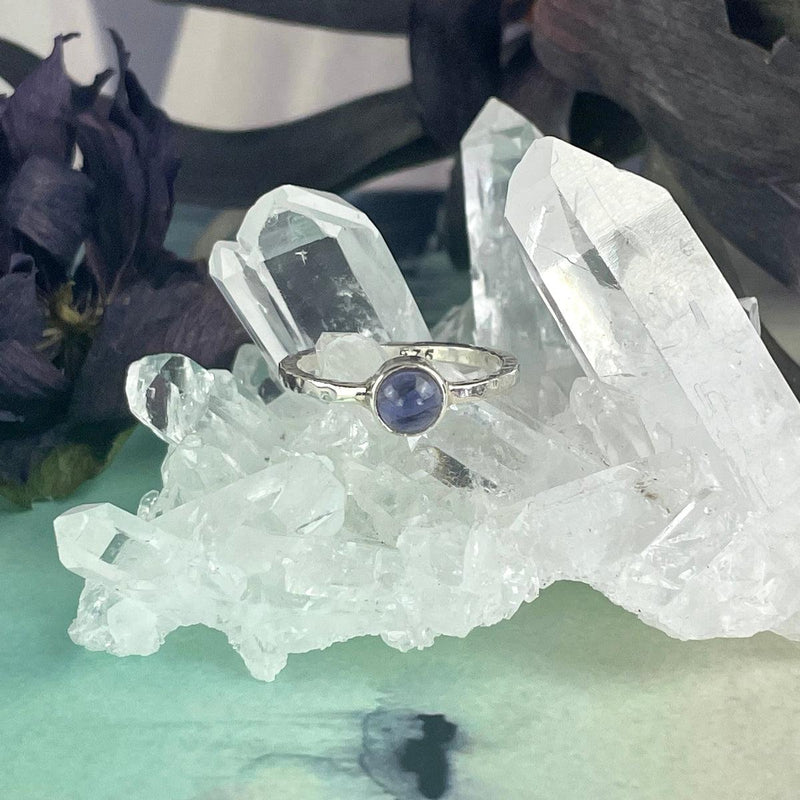 Purple Blue Crystal Ring