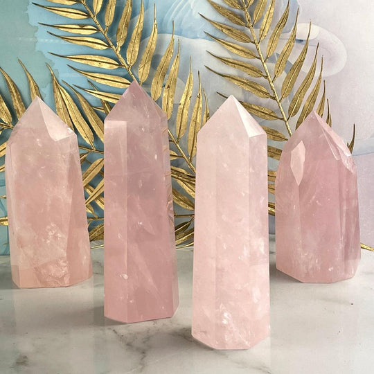 Rose Quartz Crystal Points 12.5 - 16cm