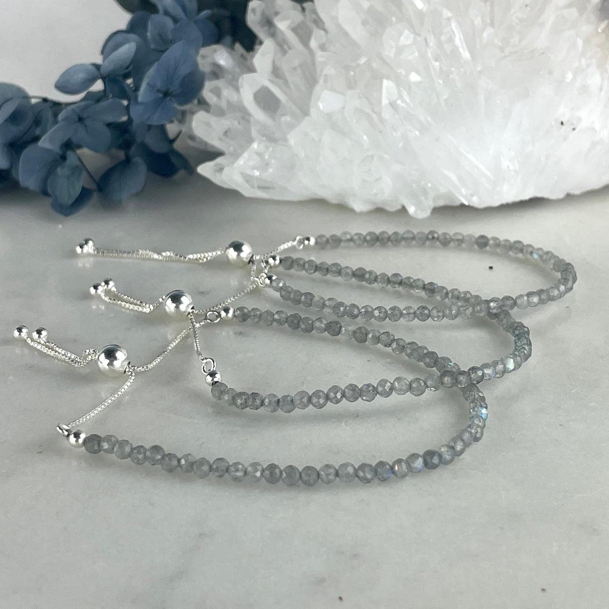 Small Labradorite Bead Bracelet
