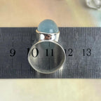 March Birthstone Silver Ring