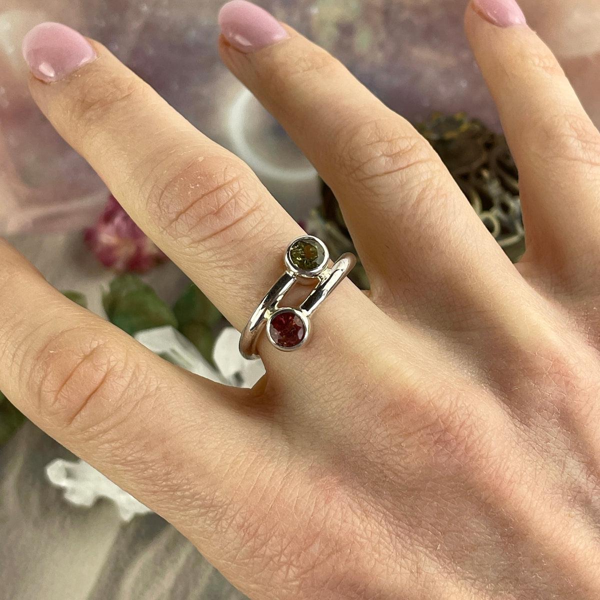 Mixed Coloured Gemstone Ring
