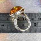 Large Amber Stone Ring