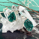 Dioptase Sterling Silver Pendant
